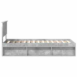 Rám postele Betonově šedá 75 x 190 cm Masivní borové dřevo - obrázek 8
