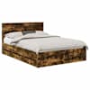 vidaXL Voodi raam sahtliga Suitsetatud tamm 140 x 200 cm Inseneripuit