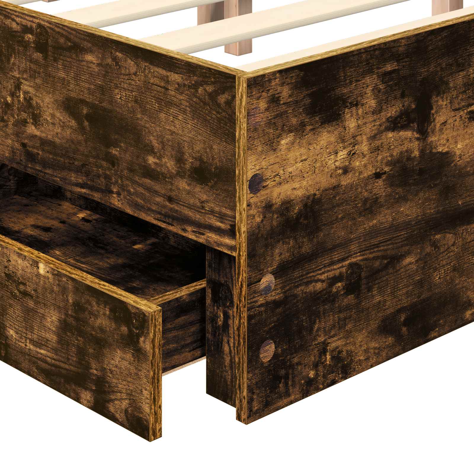 Voodi raam sahtliga Suitsetatud tamm 140 x 200 cm Inseneripuit 126 Kõik vajalik sinu aeda ja koju! Voodi raam sahtliga Suitsetatud tamm 140 x 200 cm Inseneripuit - Image 11