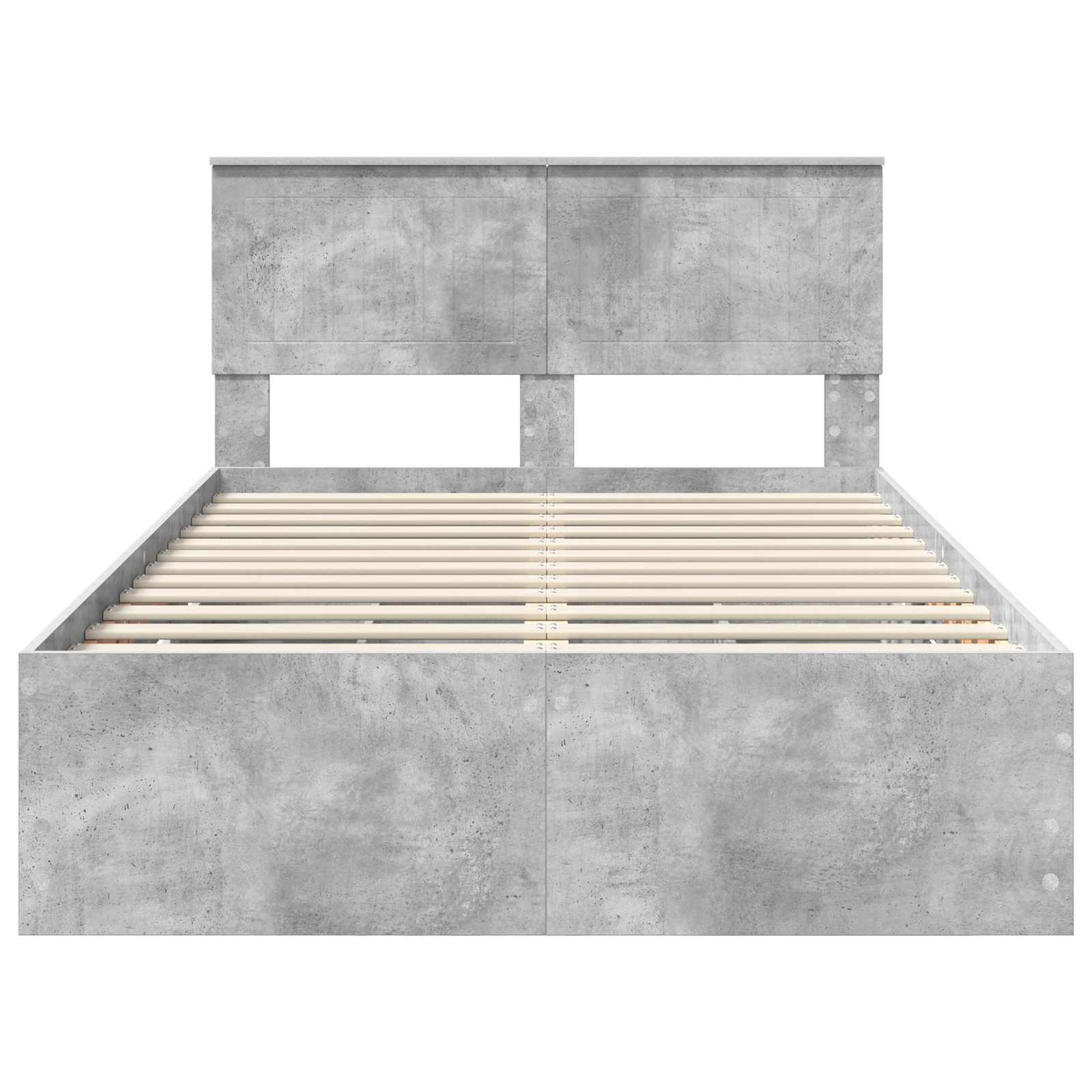 Voodi raam sahtliga peaga Betoonhall 120 x 190 cm Inseneripuit 123 Kõik vajalik sinu aeda ja koju! Voodi raam sahtliga peaga Betoonhall 120 x 190 cm Inseneripuit - Image 8