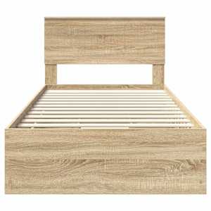 Rám postele s čelo Sonoma dub 100 x 200 cm Inženýrské dřevo - obrázek 8