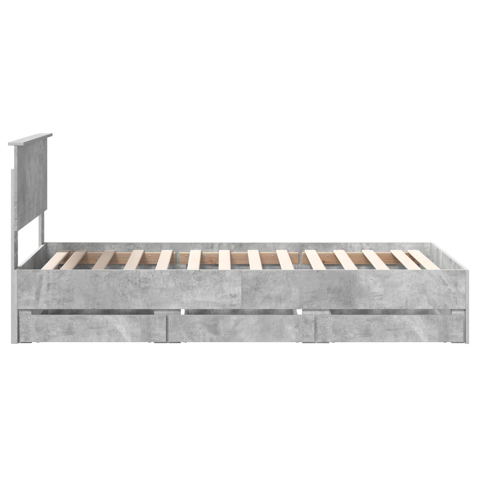 Voodi raam sahtliga peaga Betoonhall 90 x 200 cm Inseneripuit 101 Kõik vajalik sinu aeda ja koju! Voodi raam sahtliga peaga Betoonhall 90 x 200 cm Inseneripuit - Image 9