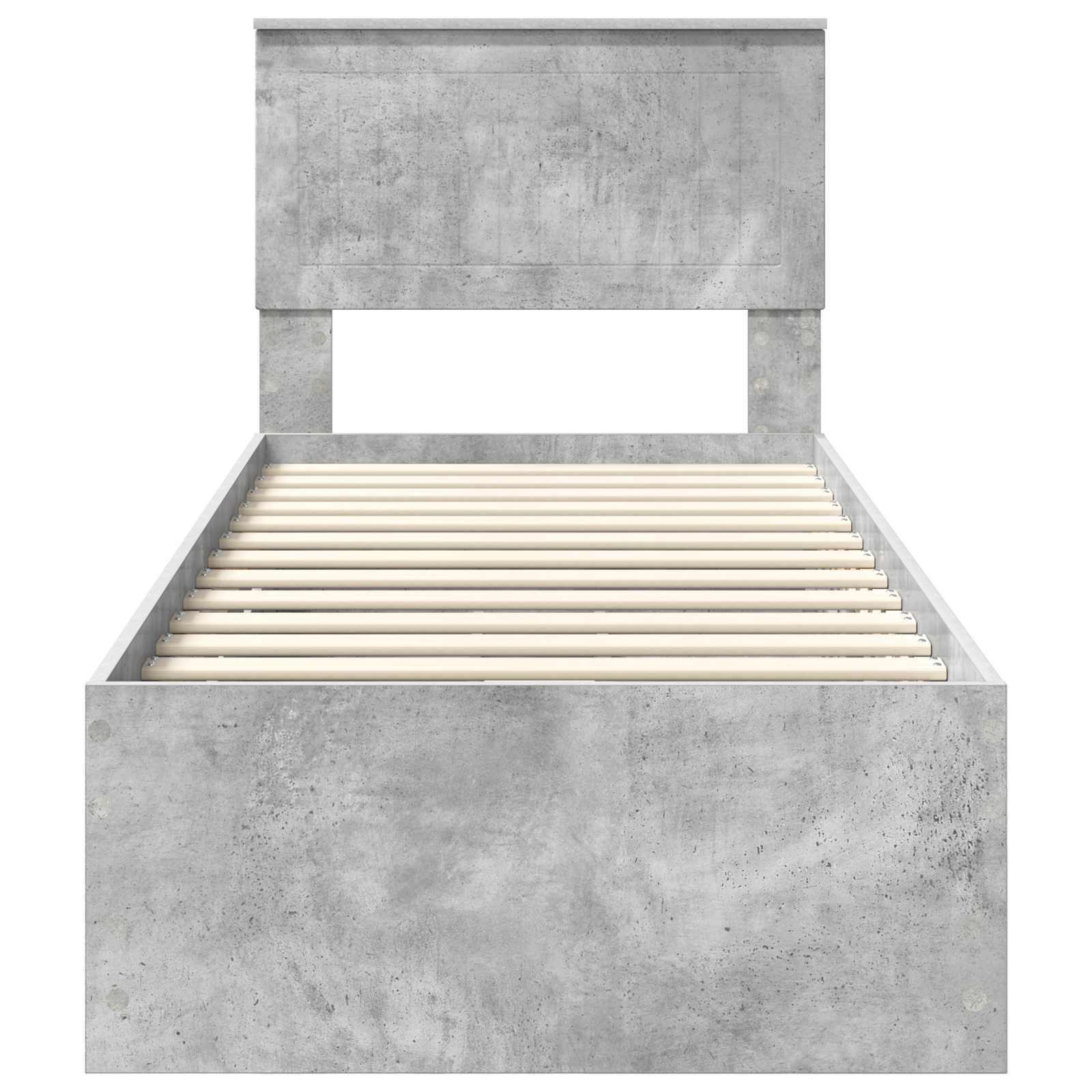 Voodi raam sahtliga peaga Betoonhall 75 x 190 cm Inseneripuit 100 Kõik vajalik sinu aeda ja koju! Voodi raam sahtliga peaga Betoonhall 75 x 190 cm Inseneripuit - Image 8