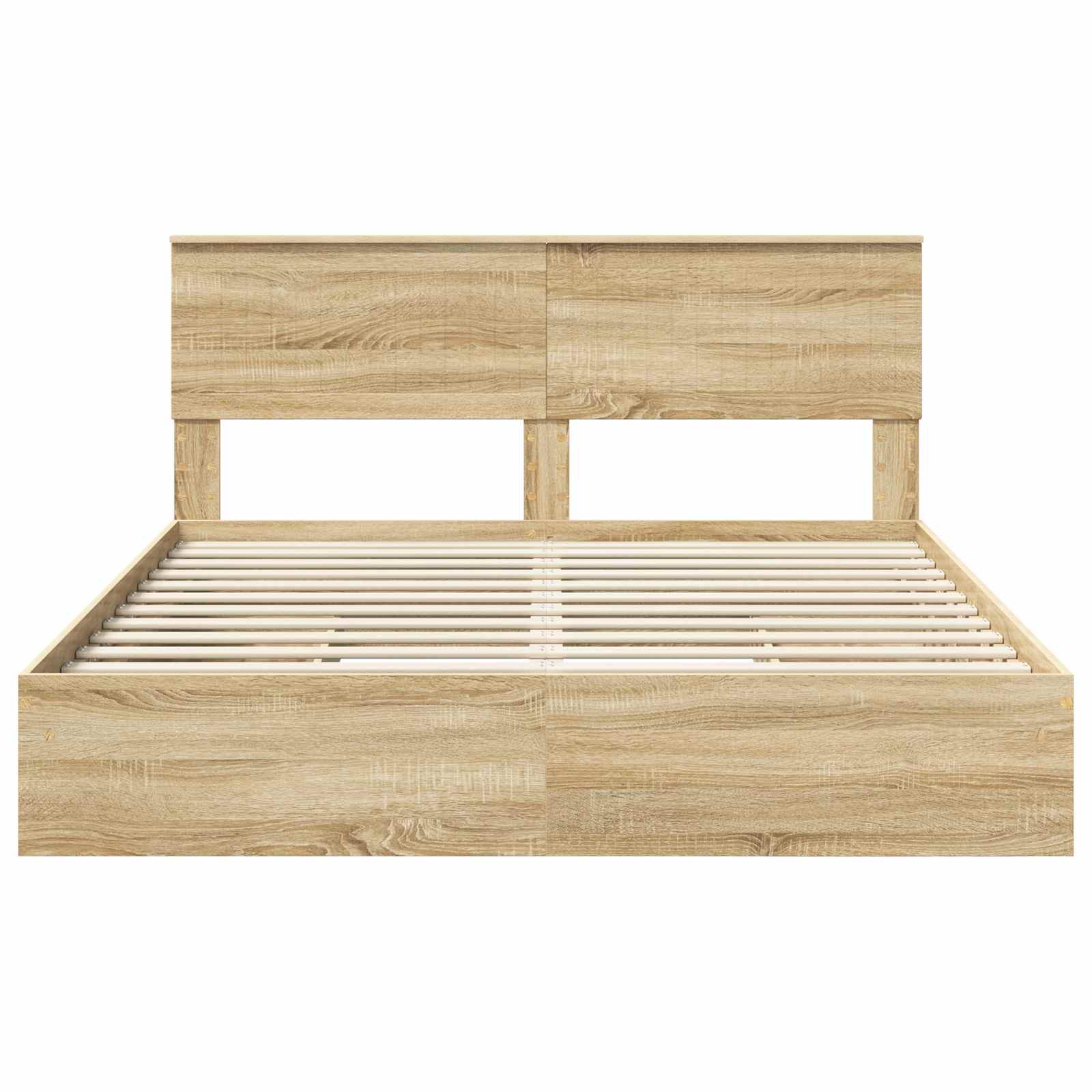 Opslag bed met lade Sonoma Eiken 160 x 200 cm Bewerkt hout | luizaXL | Dé meubelwinkel voor elk interieur Opslag bed met lade Sonoma Eiken 160 x 200 cm Bewerkt hout - Afbeelding 8