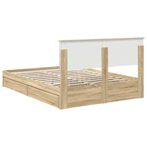 Postel s úložným prostorem s čelo Sonoma dub 140 x 190 cm - obrázek 10