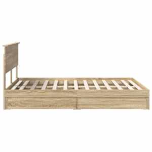 Postel s úložným prostorem s čelo Sonoma dub 135 x 190 cm - obrázek 9