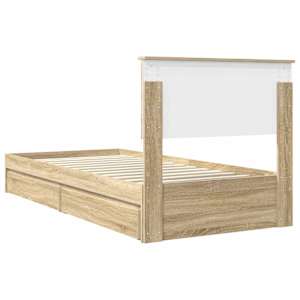 Postel s úložným prostorem s čelo Sonoma dub 90 x 200 cm - obrázek 10