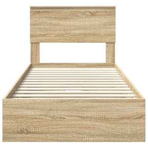 Postel s úložným prostorem s čelo Sonoma dub 90 x 200 cm - obrázek 8
