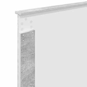 Postel s úložným prostorem s čelo Betonově šedá 90 x 200 cm - obrázek 12