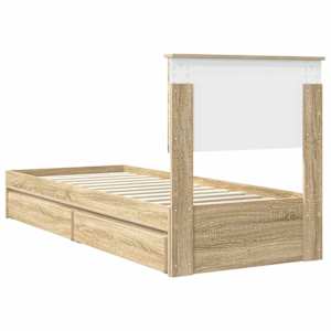 Postel s úložným prostorem s čelo Sonoma dub 75 x 190 cm - obrázek 10