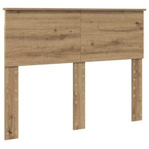 Rám postele s čelo Artisanový dub 135 x 190 cm kompozitní dřevo - obrázek 7