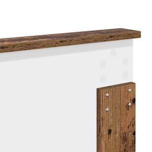 Rám postele s čelo Staré dřevo 120 x 200 cm kompozitní dřevo - obrázek 12