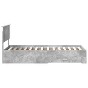 Rám postele s čelo Betonově šedá 90 x 200 cm Kompozitní dřevo - obrázek 8