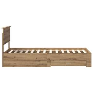 Rám postele s čelo Dub artisan 90 x 200 cm Kompozitní dřevo - obrázek 8