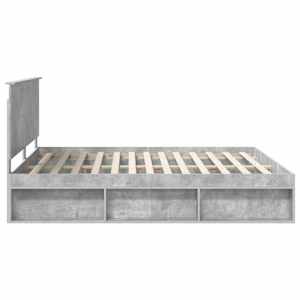 Rám postele s čelo Beton 180 x 200 cm Masivní borové dřevo - obrázek 8