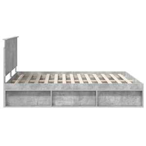 Rám postele s čelo Beton 160 x 200 cm Masivní borové dřevo - obrázek 8