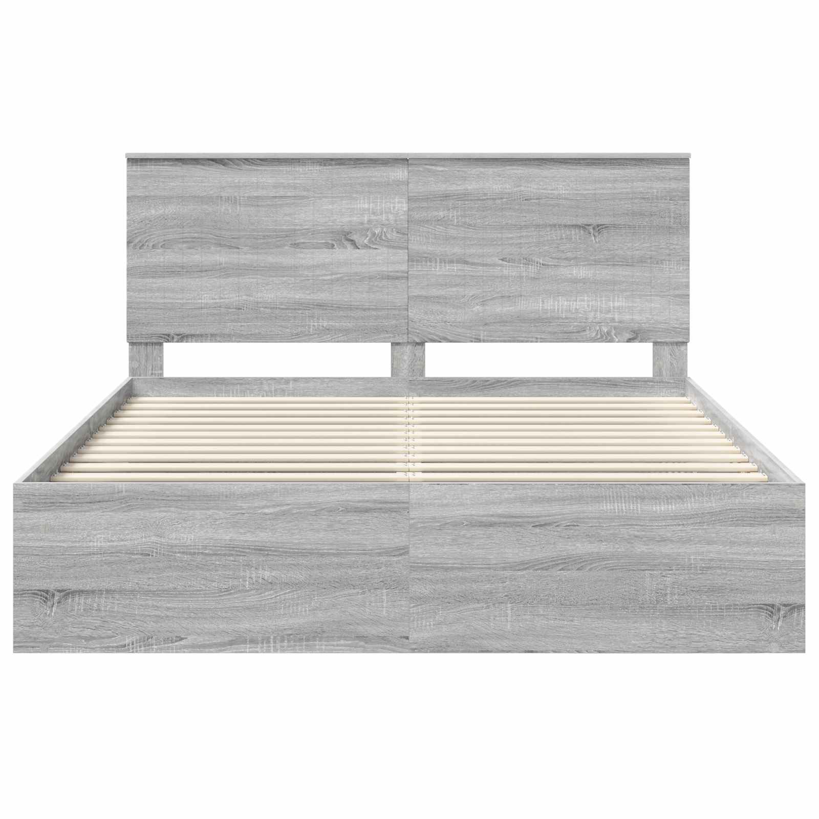 Sengestamme med hodegjerde Grå Sonoma 160 x 200 cm Massiv furu - Bilde 7