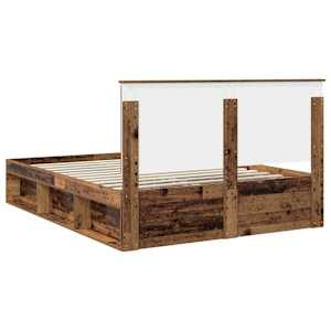 Rám postele Staré dřevo 150 x 200 cm Masivní borové dřevo - obrázek 9