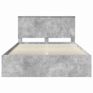 Rám postele s čelo Beton 140 x 190 cm Masivní borové dřevo - obrázek 7