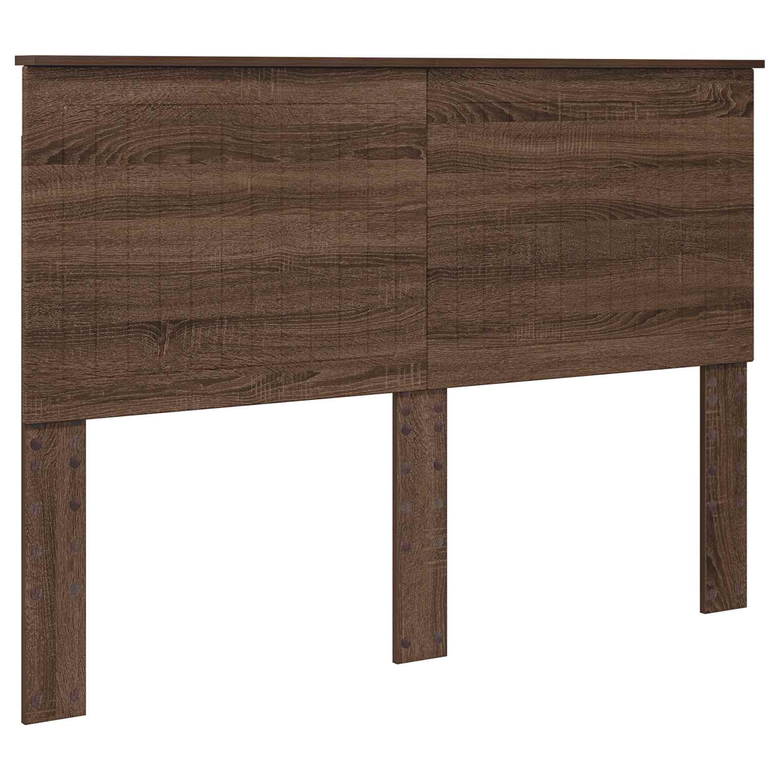 Sängyn runko Ruskea tammi 140 x 190 cm Massiivinen mänty - Image 6