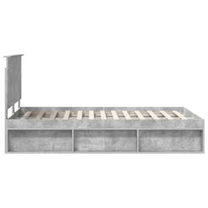 Rám postele s čelo Beton 120 x 200 cm Masivní borové dřevo - obrázek 8