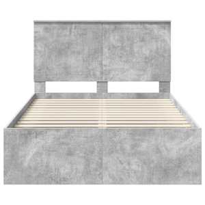 Rám postele s čelo Beton 120 x 190 cm Masivní borové dřevo - obrázek 7