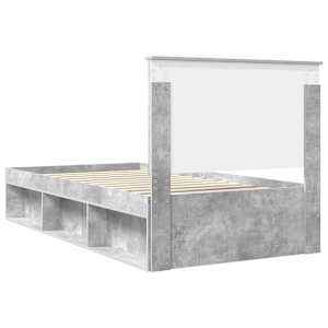 Rám postele Betonově šedá 100 x 200 cm Masivní borové dřevo - obrázek 9