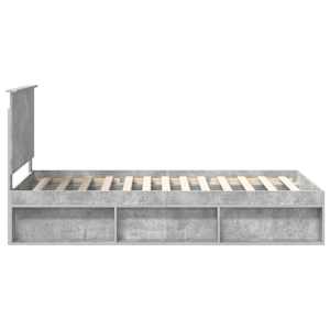 Rám postele Betonově šedá 100 x 200 cm Masivní borové dřevo - obrázek 8