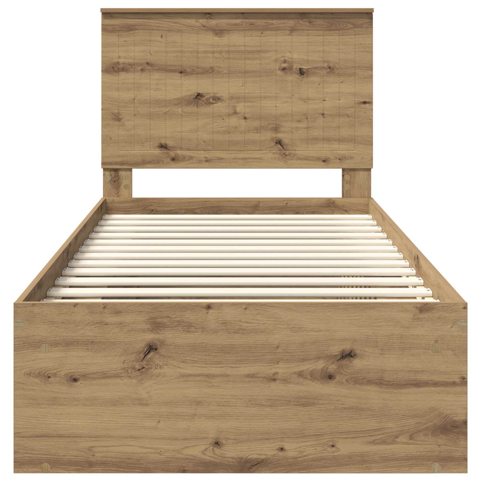Bedframe Ambachtelijk eiken 90 x 200 cm Massief grenenhout | luizaXL | Dé meubelwinkel voor elk interieur Bedframe Ambachtelijk eiken 90 x 200 cm Massief grenenhout - Afbeelding 7