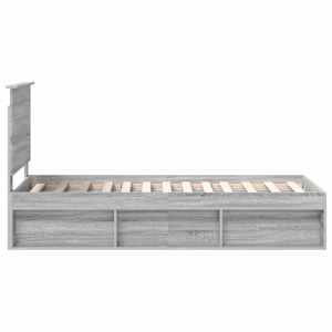 Rám postele s čelo Šedá Sonoma 75 x 190 cm Masivní borové dřevo - obrázek 8