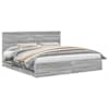 vidaXL Voodi raam sahtliga peaga Hall Sonoma 200 x 200 cm Inseneripuit