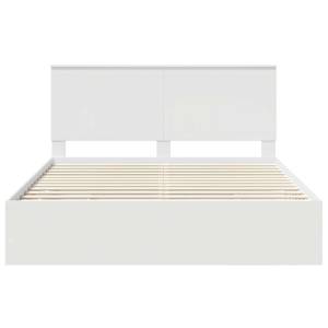 Rám postele se zásuvkou Bílá 160 x 200 cm Inženýrské dřevo - obrázek 8