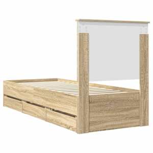Rám postele s čelo Sonoma dub 75 x 190 cm Inženýrské dřevo - obrázek 10