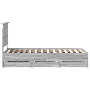 Rám postele s čelo Šedá Sonoma 75 x 190 cm Inženýrské dřevo - obrázek 9