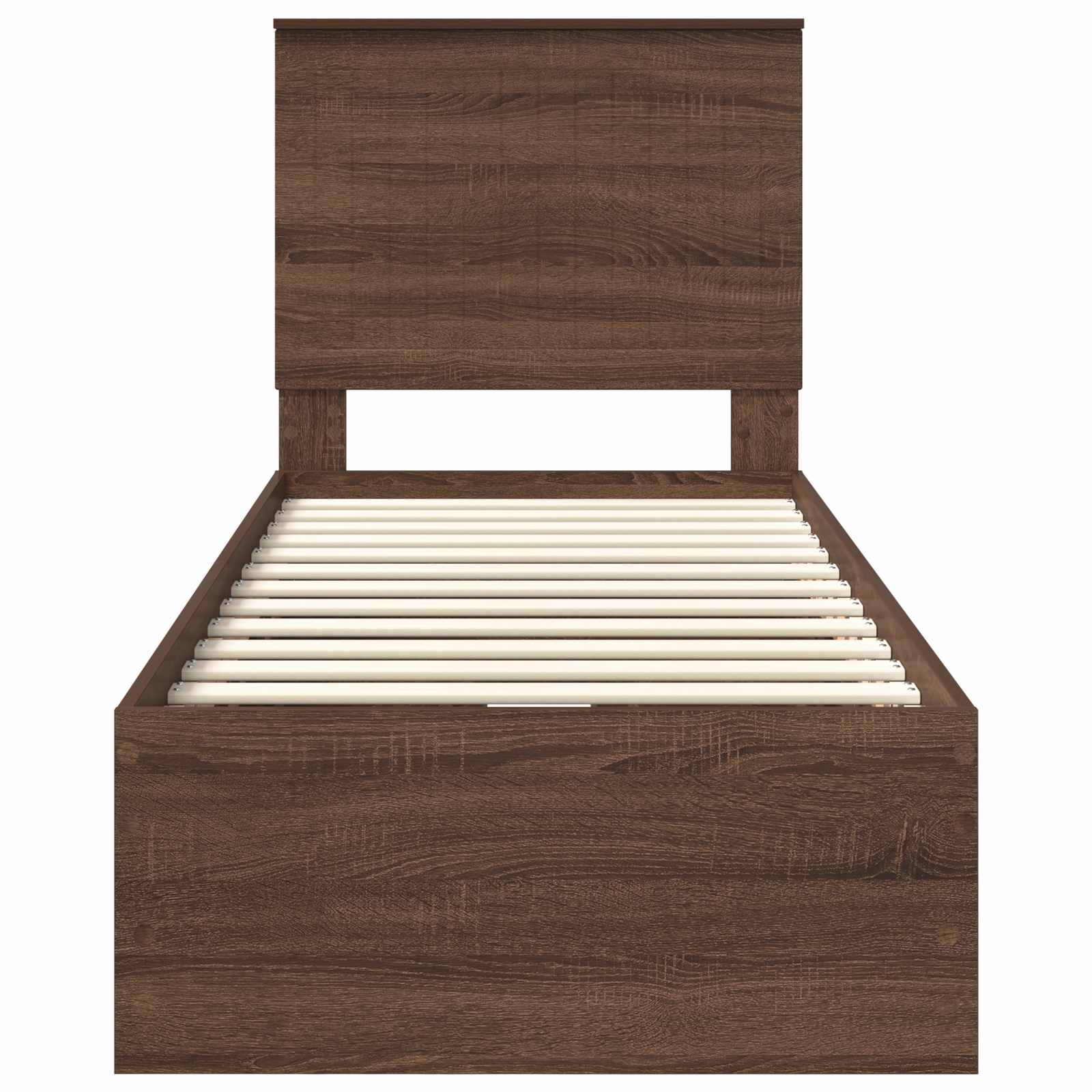 Voodi raam sahtliga peaga Pruun tamme 75 x 190 cm Inseneripuit 8 Kõik vajalik sinu aeda ja koju! Voodi raam sahtliga peaga Pruun tamme 75 x 190 cm Inseneripuit - Image 8