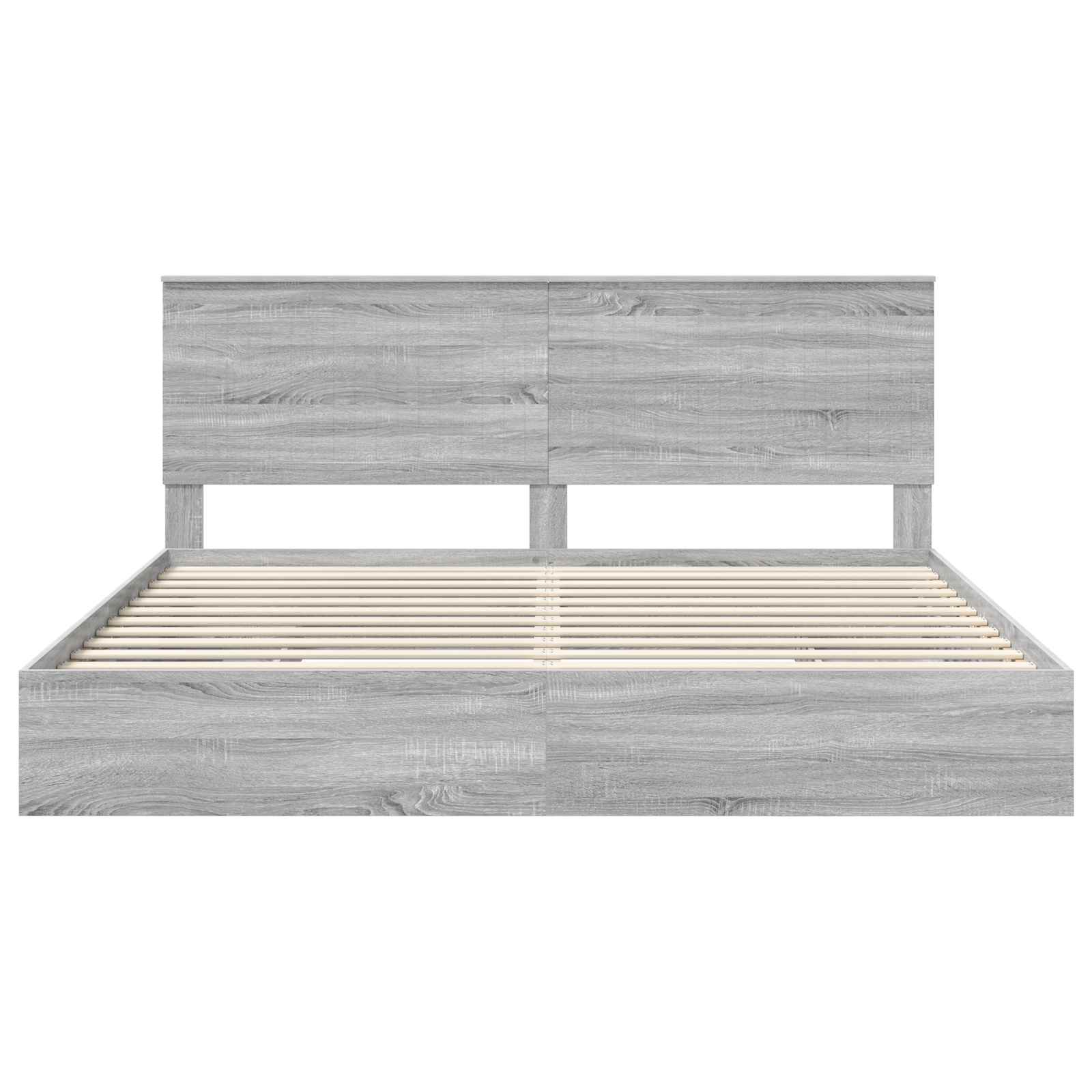Opslag bed met lade Grijs Sonoma 200 x 200 cm Bewerkt hout | luizaXL | Dé meubelwinkel voor elk interieur Opslag bed met lade Grijs Sonoma 200 x 200 cm Bewerkt hout - Afbeelding 8