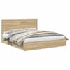 vidaXL Laos voodi sahtliga peaga Sonoma tamm 180 x 200 cm Tehispuit