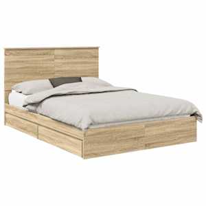 Postel s úložným prostorem s čelo Sonoma dub 135 x 190 cm - obrázek 2