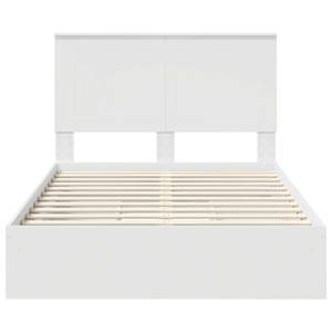 Postel s úložným prostorem Bílá 120 x 200 cm kompozitní dřevo - obrázek 8