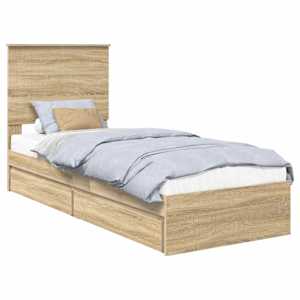 Postel s úložným prostorem s čelo Sonoma dub 75 x 190 cm - obrázek 2