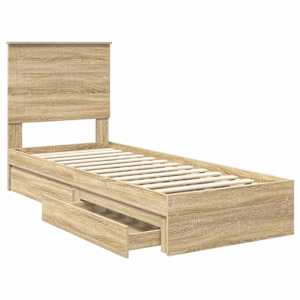 Postel s úložným prostorem s čelo Sonoma dub 75 x 190 cm - obrázek 5