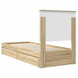 Postel s úložným prostorem s čelo Sonoma dub 75 x 190 cm - obrázek 10