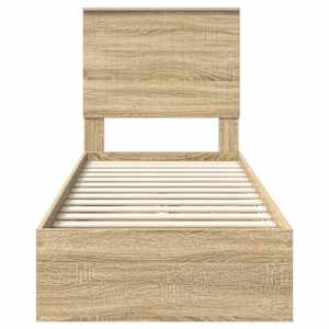 Postel s úložným prostorem s čelo Sonoma dub 75 x 190 cm - obrázek 8