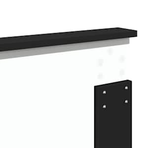 Rám postele Černá a stříbrná 200 x 200 cm kompozitní dřevo - obrázek 12