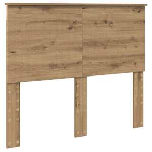 Rám postele s čelo Artisanový dub 135 x 190 cm kompozitní dřevo - obrázek 7