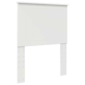 Rám postele s čelo Bílá a stříbrná 70 x 190 cm kompozitní dřevo - obrázek 6