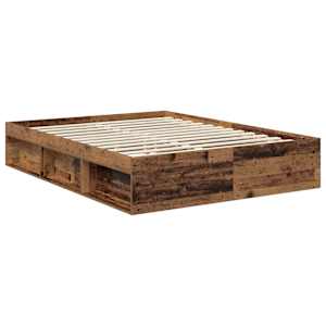 Rám postele Staré dřevo 150 x 200 cm Masivní borové dřevo - obrázek 5
