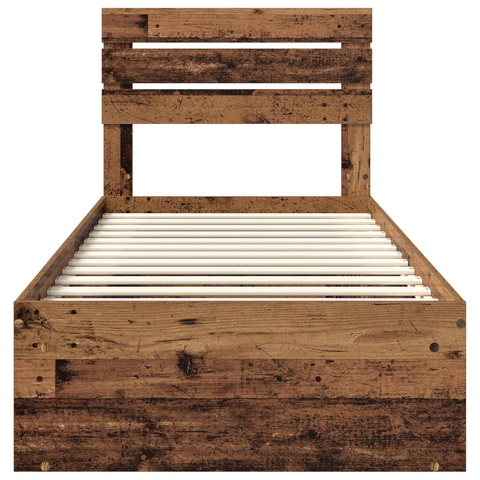 Voodi raam peaga Vana puit 90 x 190 cm Tahke mänd 122 Kõik vajalik sinu aeda ja koju! Voodi raam peaga Vana puit 90 x 190 cm Tahke mänd - Image 7