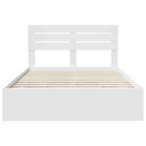 Rám postele se zásuvkou Bílá 160 x 200 cm Inženýrské dřevo - obrázek 8