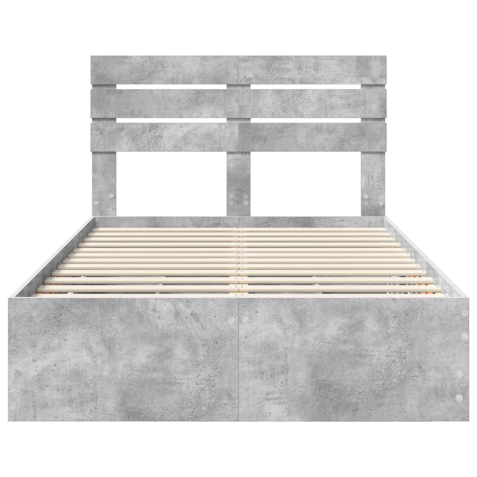 Voodi raam sahtliga peaga Betoonhall 120 x 190 cm Inseneripuit 77 Kõik vajalik sinu aeda ja koju! Voodi raam sahtliga peaga Betoonhall 120 x 190 cm Inseneripuit - Image 8